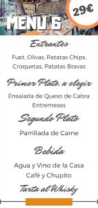 playa de aro menu grupos Restaurantes para despedidas de soltero en Platja d'Aro
